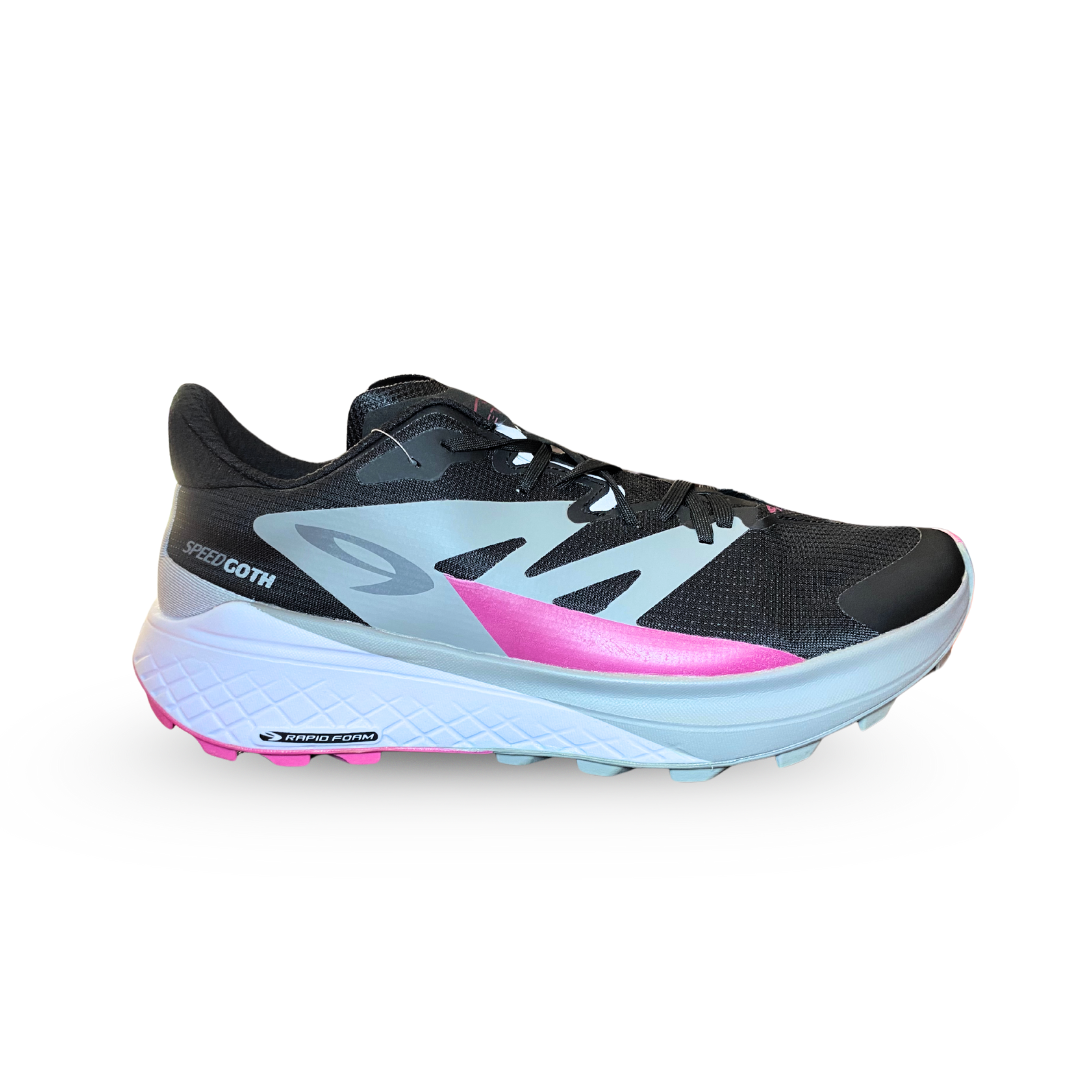 910 Yuza Speedgoth Hitam/Biru Muda/Merah Stabilo